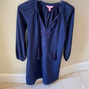Lilly Pulitzer Navy Tunic Dress
